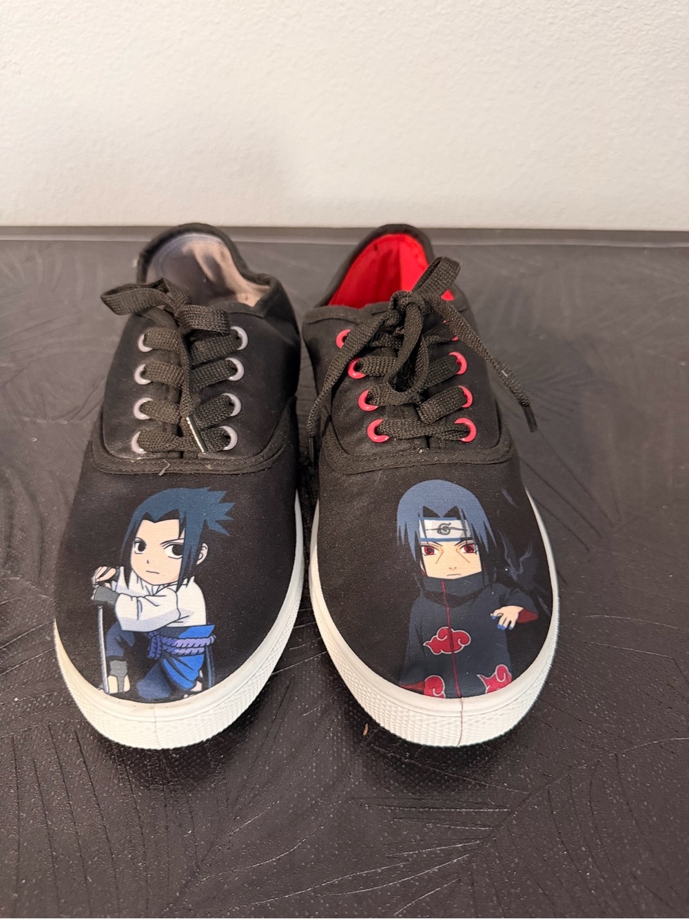 Naruto Shippuden Sasuke & Itachi Low Top Sneakers Size 8 Women's Size 8 New